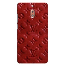 Текстурный Чехол Louis Vuitton для Нокиа 2.1 – Красный ЛВ