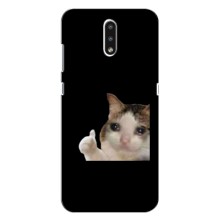 Бампер з принтом Меми для Nokia 2.3 – Кіт у сльозах