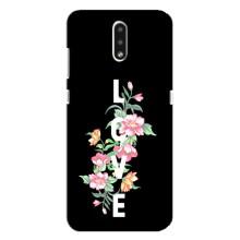Чехлы для любимой на Нокіа 2.3 (VPrint) (Квіти LOVE)