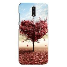 Чехлы для любимой на Нокіа 2.3 (VPrint) (Дерево серце)