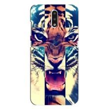 Чехлы с изображением разных животных для Nokia 2.3 (Яркий Тигр)