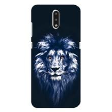 Чохол з картинкою ЛЕВ для Nokia 2.3 (VPrint) (Синій Лев)