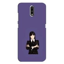 Чехлы Венсдей на Nokia 2.3 Уэнсдей (AlphaPrint) (Уэнздей в черном)