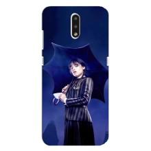 Чехлы Венсдей на Nokia 2.3 Уэнсдей (AlphaPrint) (Уэнздей с зонтом)