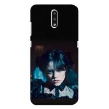 Чехлы Венсдей на Nokia 2.3 Уэнсдей (AlphaPrint) (взгляд Уэнздей)