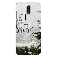 Новогодние, Праздничные Чехлы для Nokia 2.3 - 2024 год – Let it snow