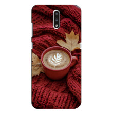 Чохол з унікальним дизайном 'Осінь з кавою' для Nokia 2.3 – Кава на ковдрі