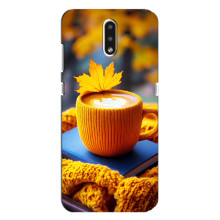 Чохол з унікальним дизайном 'Осінь з кавою' для Nokia 2.3 – Кава з жовтим