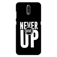 Силиконовый Чехол на Nokia 2.3 с картинкой Nike – Never Give UP