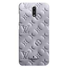 Текстурный Чехол Louis Vuitton для Нокиа 2.3 (Белый ЛВ)