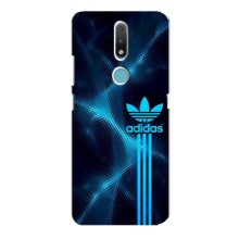 Чохли Адидас для Nokia 2.4 (AlphaPrint) (Синій Адідас)