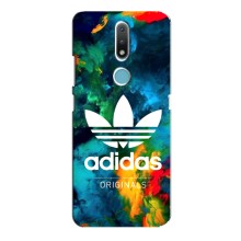 Чохли Адидас для Nokia 2.4 (AlphaPrint) (Яскравий Адідас)