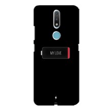 Чехлы для любимой на Нокиа 2.4 (VPrint) (Love battery)