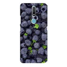 Чехлы с Фруктами для Nokia 2.4 (VPrint) (Ежевика)