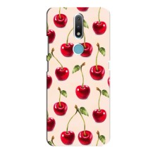 Чехлы с Фруктами для Nokia 2.4 (VPrint) (Вишня)