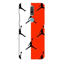 Чехлы для Nokia 2.4 - с картинкой JORDAN (AlphaPrint) (Лого Джордан)