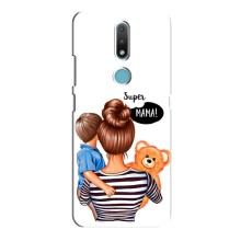 Чехол с печатью для Nokia 2.4 - (Мама с ребенком) (AlphaPrint) (Мама с сыном)