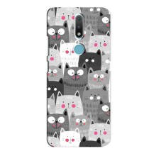 Чохли з Котиками для Nokia 2.4 (VPrint) (Мальовані котики)
