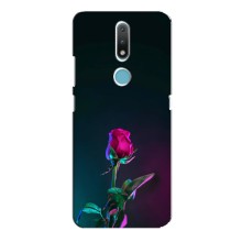 Чехлы с принтом Розочки для Nokia 2.4 (Ночная роза)