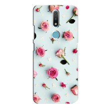 Чехлы с принтом Розочки для Nokia 2.4 (Разные цветы)