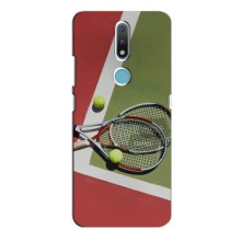 Чохли з прінтом Спортивна тематика для Nokia 2.4 (Ракетки теніс)