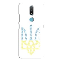 Чехлы для Nokia 2.4  Укр. Символика (AlphaPrint) (Герб из букв)