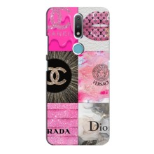 Чехол (Dior, Prada, YSL, Chanel) для Nokia 2.4 (Модница)
