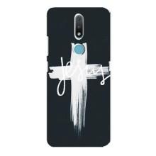 Чехол для Nokia 2.4 (AlphaPrint) - (Христианские) (Иисус)