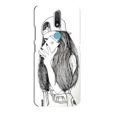 Чехол с печатью для Nokia 2.4 - (Мода) (AlphaPrint) (Фото девочки)