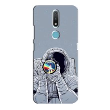 Чехол NASA для Nokia 2.4 (AlphaPrint) (Космонавт фото)