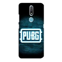 Чехол PUBG для Нокиа 2.4 (AlphaPrint) (Лого PUBG)