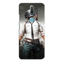 Чехол PUBG для Нокиа 2.4 (AlphaPrint) (Пабг мен)