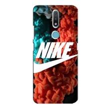 Чехол для Nokia 2.4 - с принтом Найк (AlphaPrint) (Дымчатый найк)