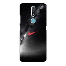 Чехол для Nokia 2.4 - с принтом Найк (AlphaPrint) (Найк красный)