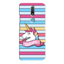 Чехол для Нокиа 2.4 - (Единорожки - Новинки) (AlphaPrint) (Unicorn)
