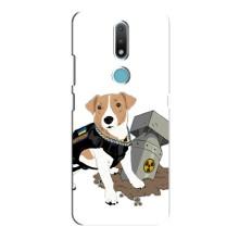 Чехол с принтом Собаки Патрон для Nokia 2.4 (Пёс Патрон с ракетой)