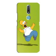 Чехол с Симпсонами для Nokia 2.4 (VPrint) (Гомер Симпсон)