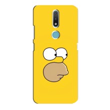 Чехол с Симпсонами для Nokia 2.4 (VPrint) (Гомер)