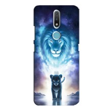 Чехол со Львом для Nokia 2.4 (VPrint) (Маленький лев)