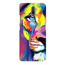 Чехол со Львом для Nokia 2.4 (VPrint) (Яркий Лев)