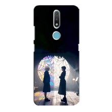 Чехлы Венсдей на Nokia 2.4 Уэнсдей (AlphaPrint) (Уэнздей и Инид)