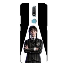 Чехлы Венсдей на Nokia 2.4 Уэнсдей (AlphaPrint) (W-Wednesday)