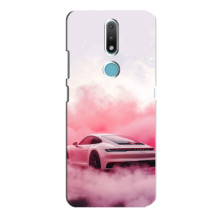 Чохол з авто Порше для Nokia 2.4 – Рожевий Порше