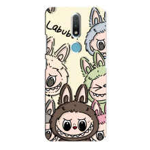 Чохол з Лабубу на Nokia 2.4 (Колаж Лабубу)