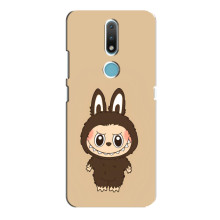 Чохол з Лабубу на Nokia 2.4 (Коричневий Лабубу)