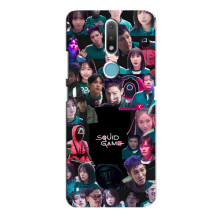 Чохол Гра в кальмара для Nokia 2.4 – Колаж гра кальмара