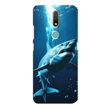 Чехол с картинкой «Хищники» для Nokia 2.4 (Акула)