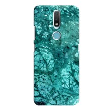 Мраморний чехол на Nokia 2.4 (VPrint) (Зелений мрамор)