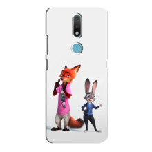 Силіконовий чохол з принтом Зоотрополіс для Nokia 2.4 – Джуді і Нік