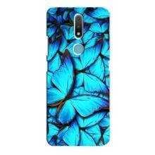 Силіконовий бампер з картинкою звірів для Nokia 2.4 (Крила метеликів)
